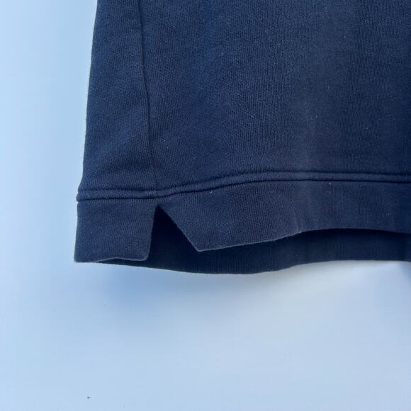 ME+EM Cotton Summer Sweatshirting Sweater Vest Navy V-Neck Boxy Casual 4 - Picture 7 of 8